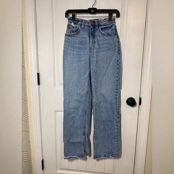 Abercrombie & Fitch Blue Straight Leg Jeans - Picture 1 of 5